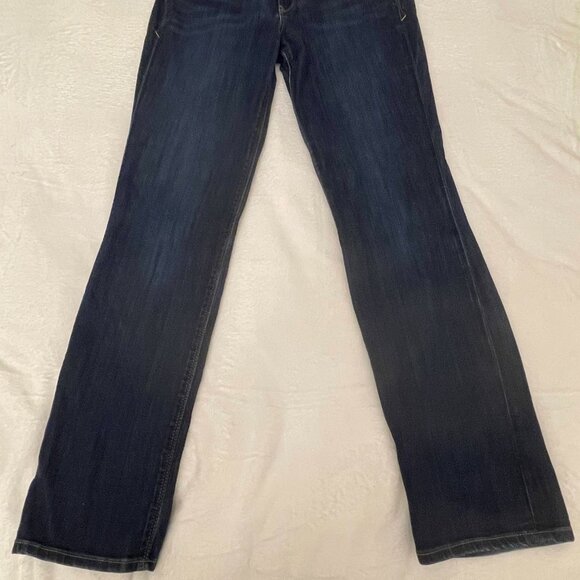 Express Stella Jeans Women 32x30 Size 8R Dark Blue Denim Skinny Low Rise Cotton - Picture 2 of 9